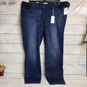 Warp + Weft JFK New York City Piedmont Dark Wash Maternity Denim Jeans Womens 16